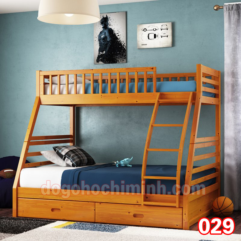 Giường tầng trẻ em bằng gỗ K.Bed 029