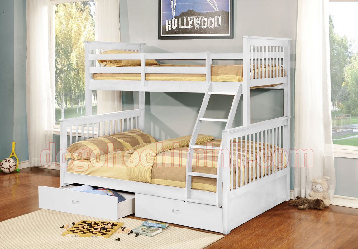Giường tầng trẻ em bằng gỗ K.Bed 028