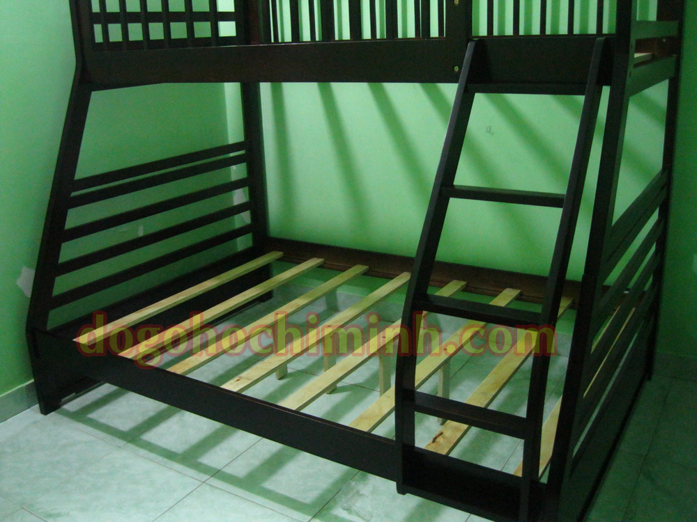 Giường tầng trẻ em bằng gỗ có ngăn kéo K.Bed 029