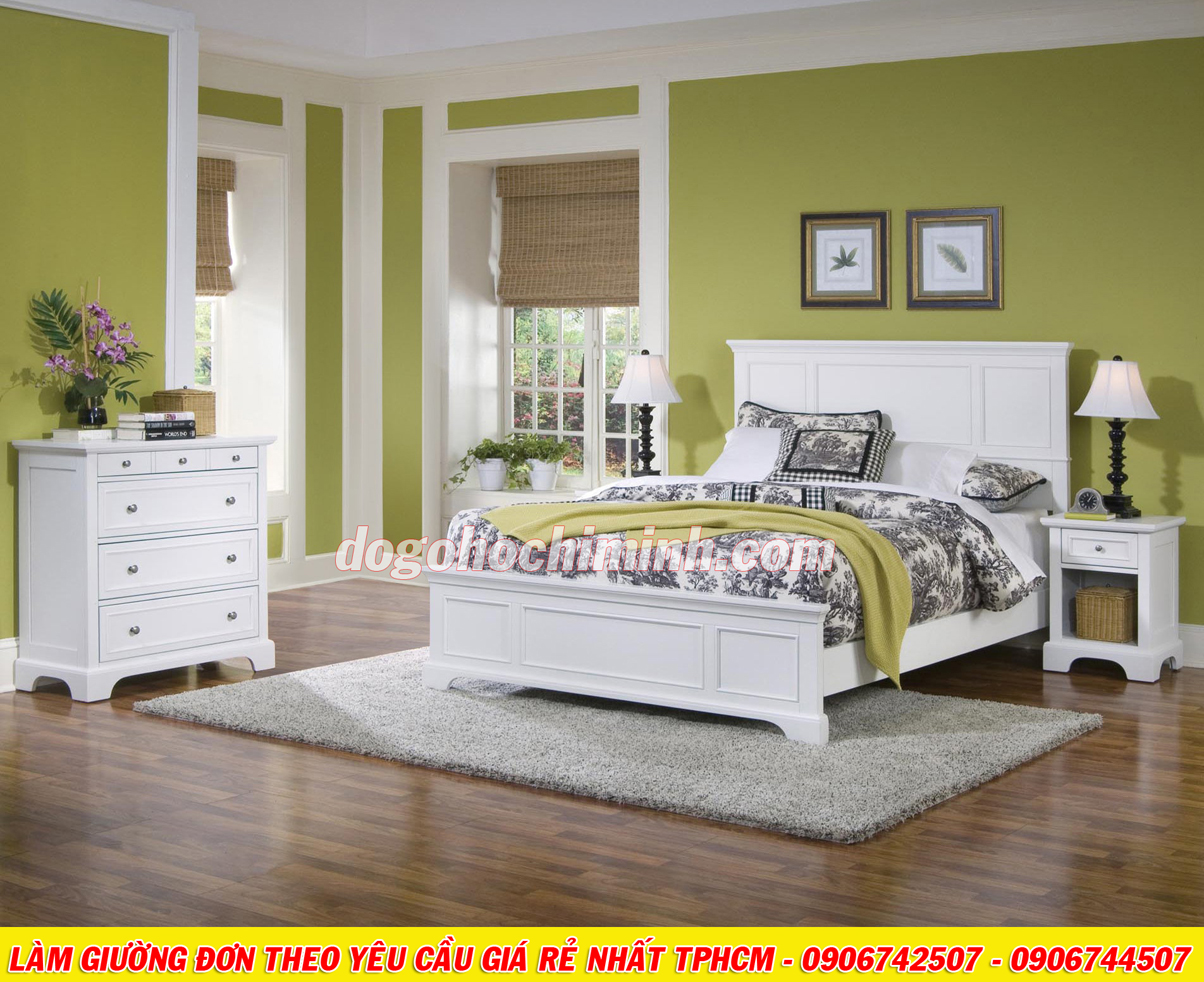 Mẫu giường đơn mới mang phong cách châu âu giá rẻ đẹp TPHCM 2020 - P2