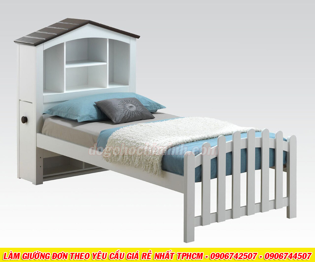Mẫu giường đơn mới mang phong cách châu âu giá rẻ đẹp TPHCM 2020 - P1