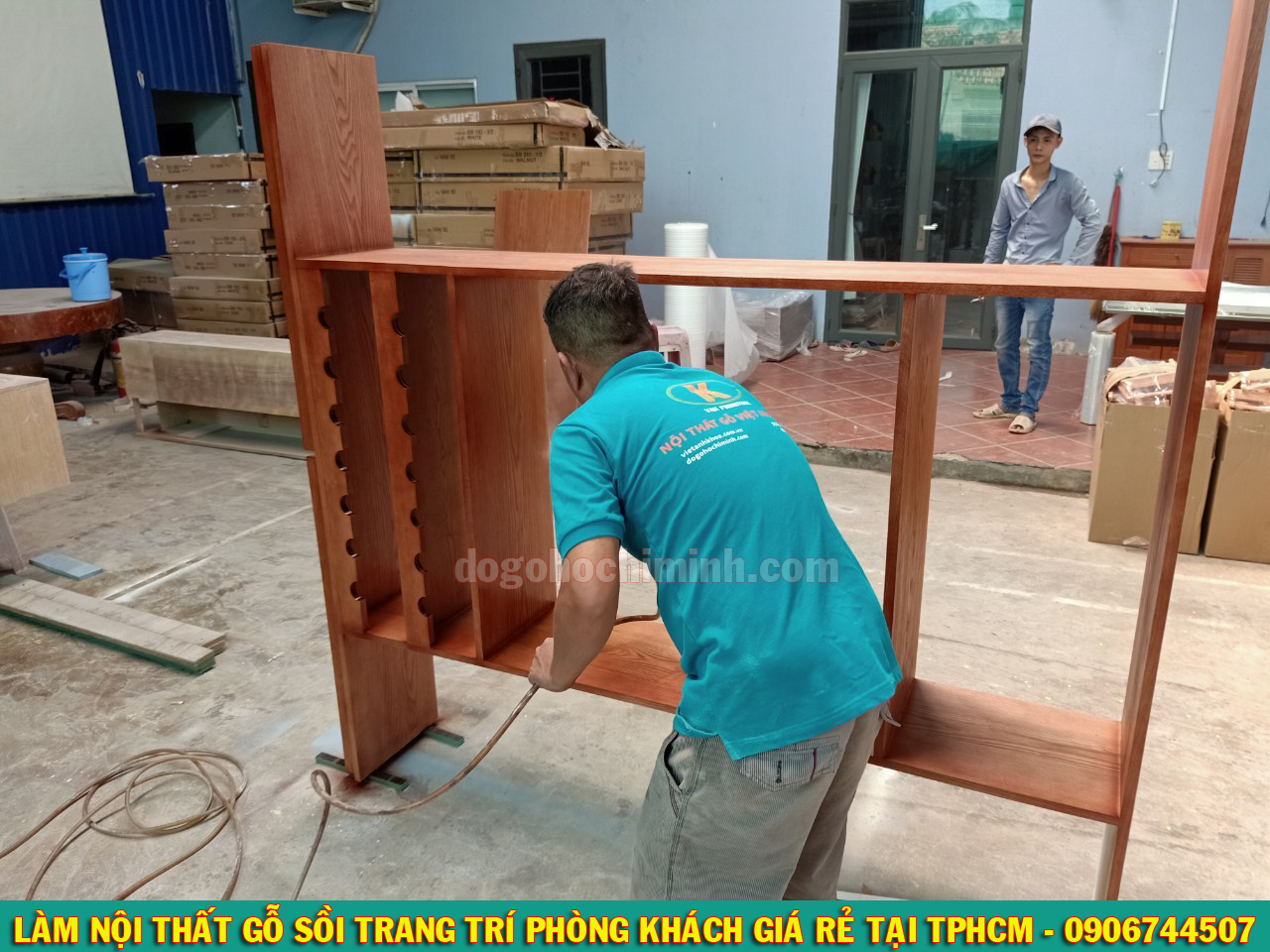 Thi công nội thất gỗ sồi giá rẻ tại nhà Chị Linh - Thủ Đức TPHCM 2020