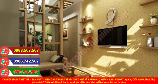 Thi công trang trí đồ gỗ nội thất nhà ở giá rẻ nhất tại Phú Mỹ Hưng TPHCM