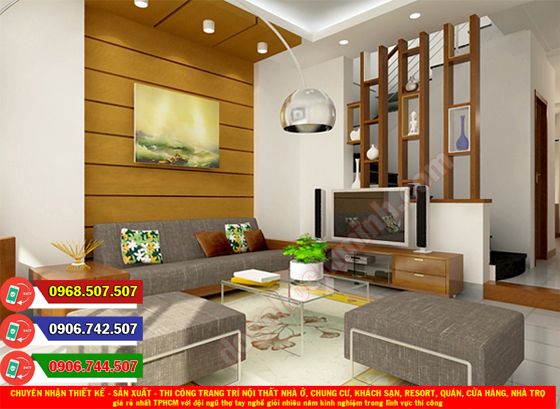 Thi công trang trí đồ gỗ nội thất nhà ở giá rẻ nhất tại Quận Bình Tân TPHCM