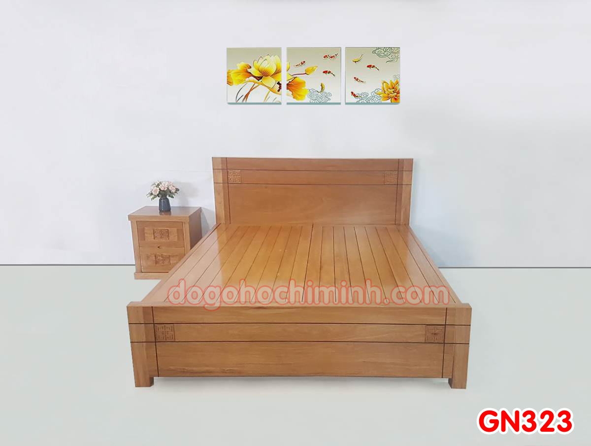 Giường ngủ gỗ đẹp cao cấp giá rẻ GN323