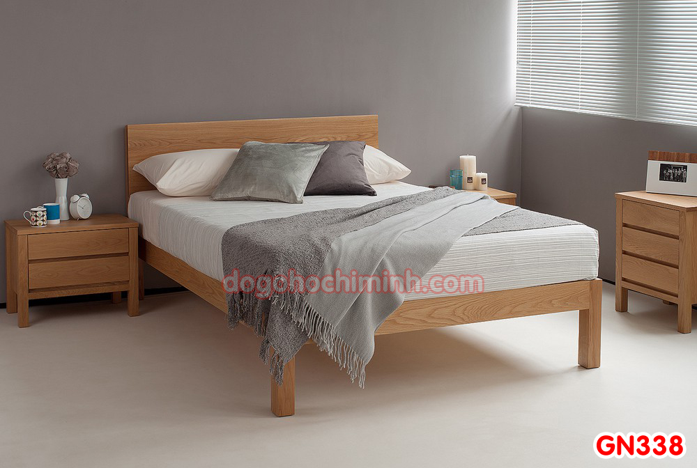 Giường ngủ gỗ đẹp cao cấp giá rẻ GN338