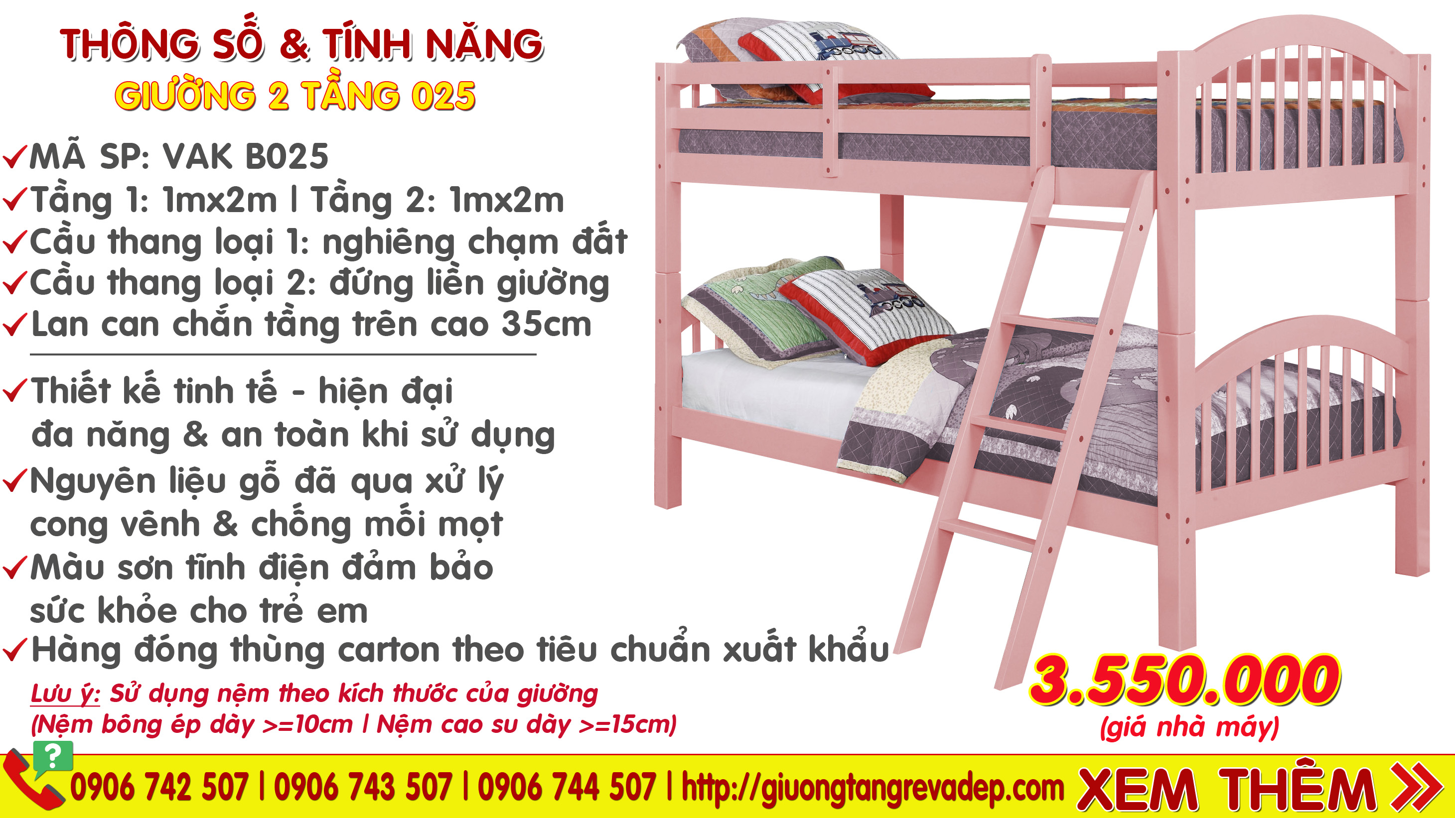 Giường tầng trẻ em giá rẻ và đẹp cạnh tranh nhất thị trường Việt Nam 2014