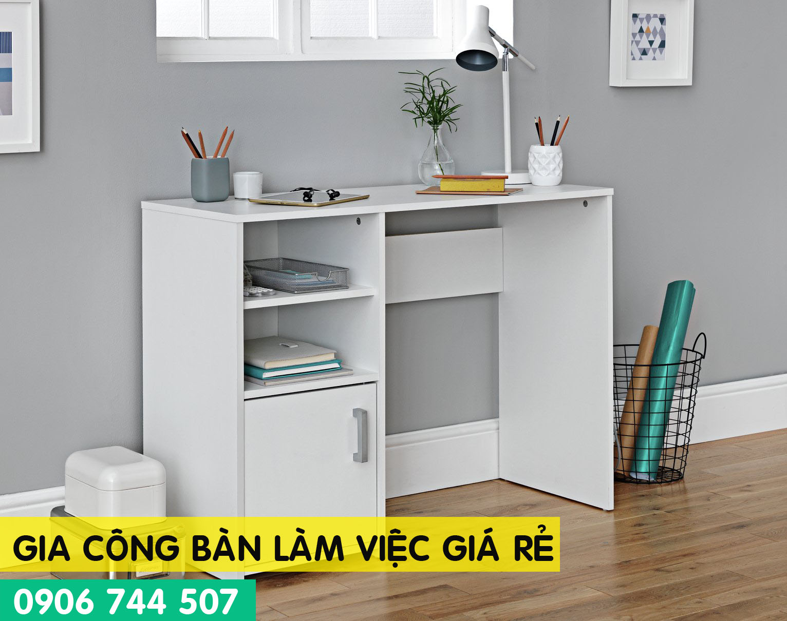 Mẫu bàn làm việc đẹp giá rẻ phong cách châu âu 07