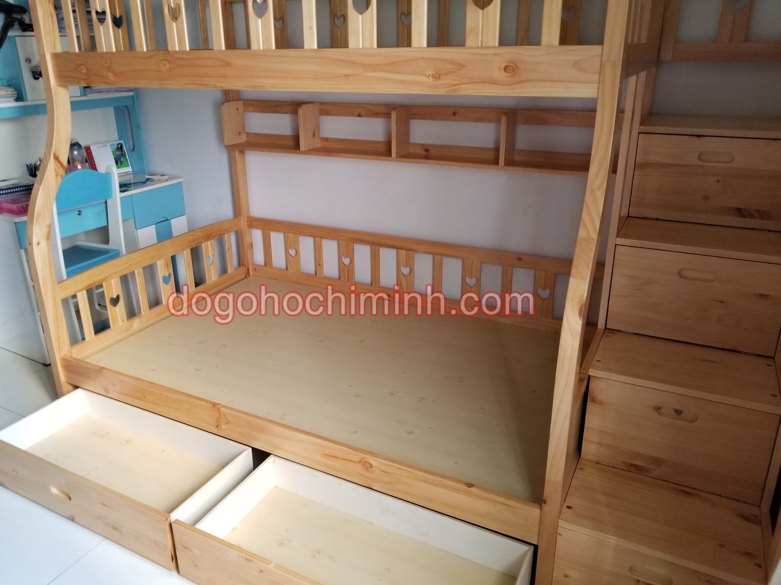 Giường tầng trẻ em bằng gỗ K.Bed 167