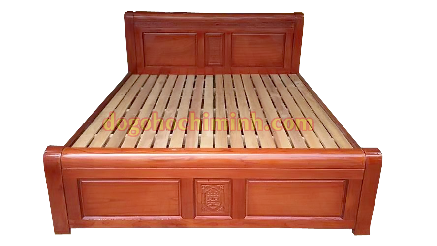 giường đơn người lớn giá rẻ nhất tại tphcm - gỗ xoan ta - VAK-GN302