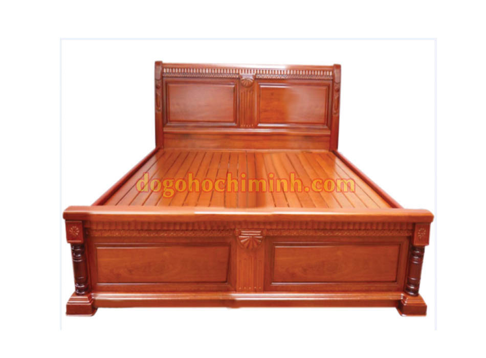 giường đơn người lớn giá rẻ nhất tại tphcm - gỗ xoan - VAK-GN307