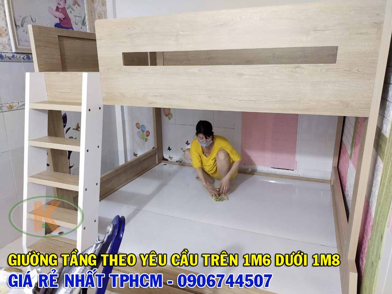 Gia công nội thất giường 2 tầng đa năng giá rẻ nhất TPHCM