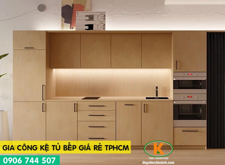 Gia công nội thất kệ tủ bếp đa năng giá rẻ nhất TPHCM