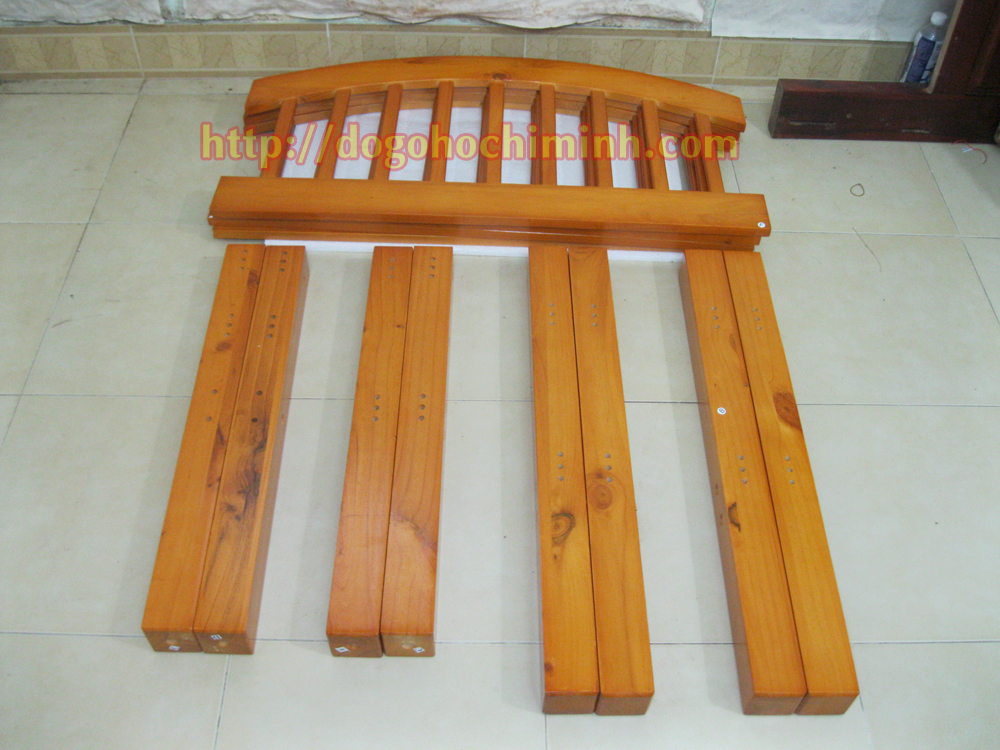 Giường tầng trẻ em sản xuất từ gỗ thông nhập khẩu 025