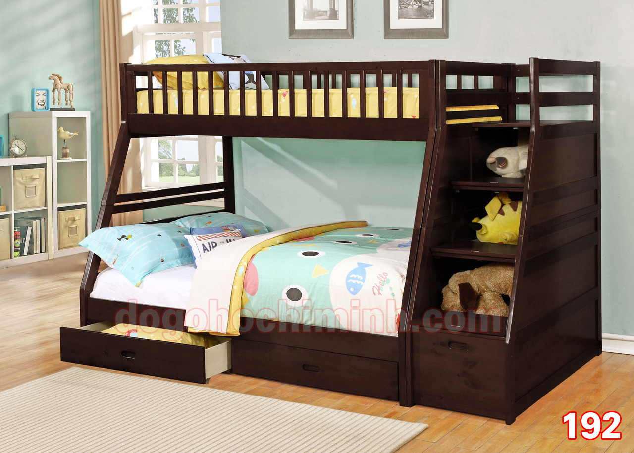Giường tầng trẻ em bằng gỗ K.Bed 192