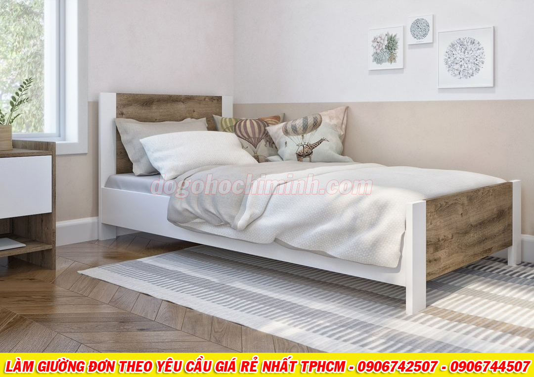 Mẫu giường đơn mới mang phong cách châu âu giá rẻ đẹp TPHCM 2020 - P3