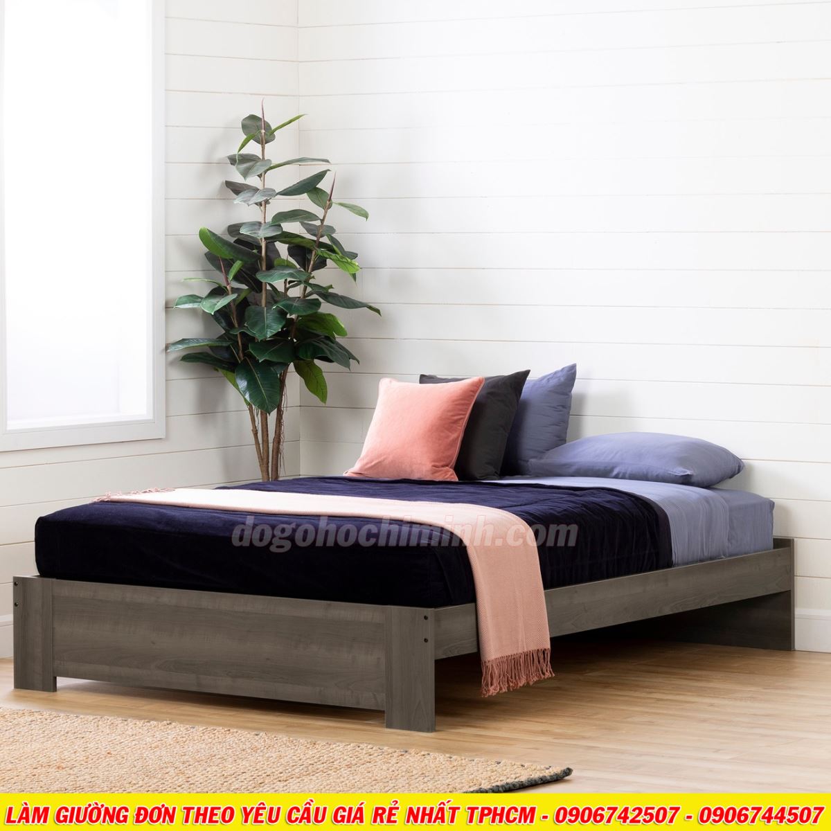 Mẫu giường đơn mới mang phong cách châu âu giá rẻ đẹp TPHCM 2020 - P1