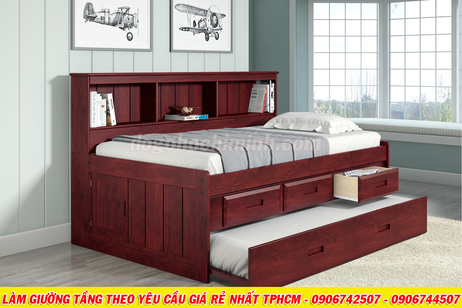 Mẫu giường tầng thiết kế phong cách châu âu mới nhất TPHCM 2020 - P1