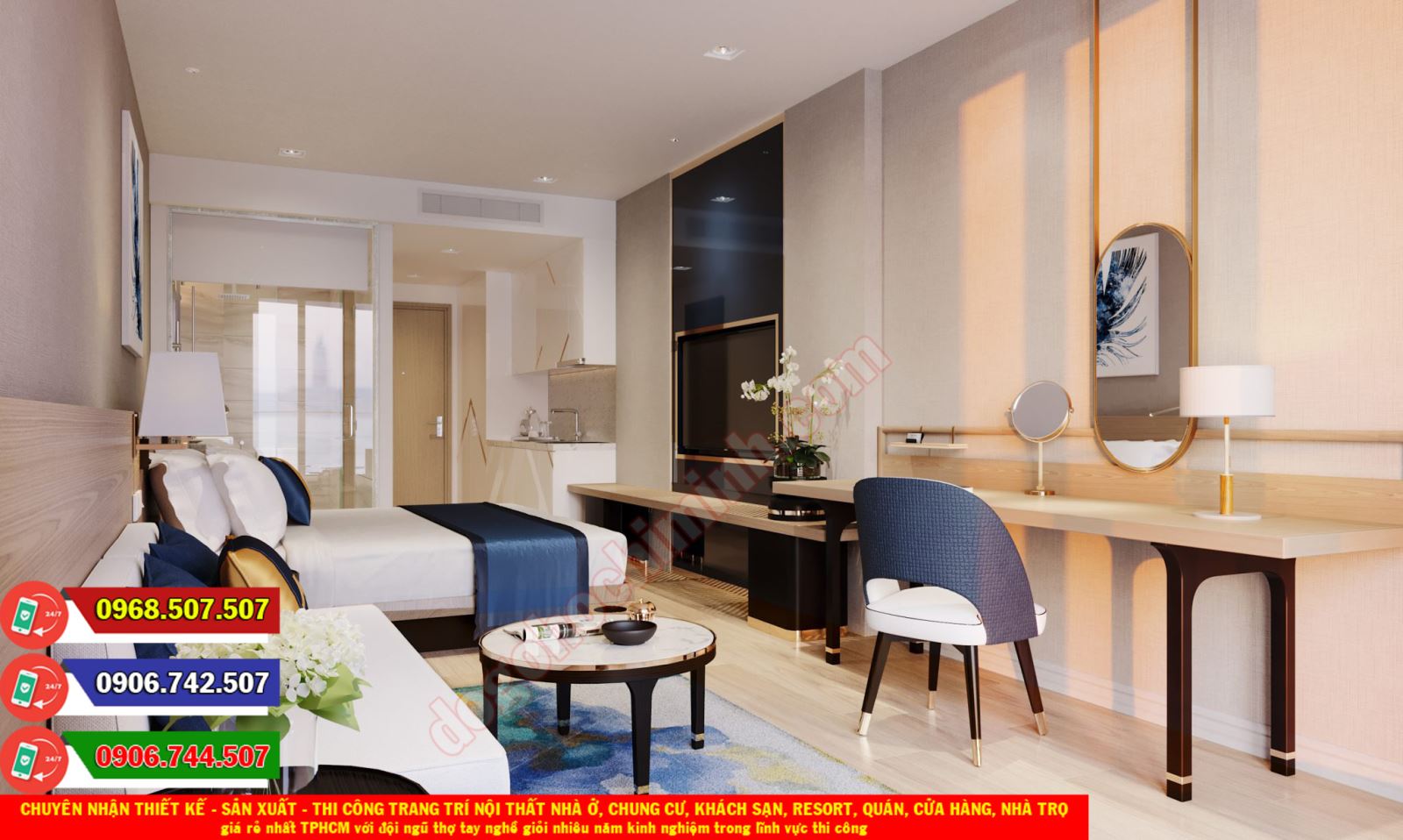 Thi công đồ gỗ nội thất khách sạn resort giá rẻ nhất Phước Thạnh ...