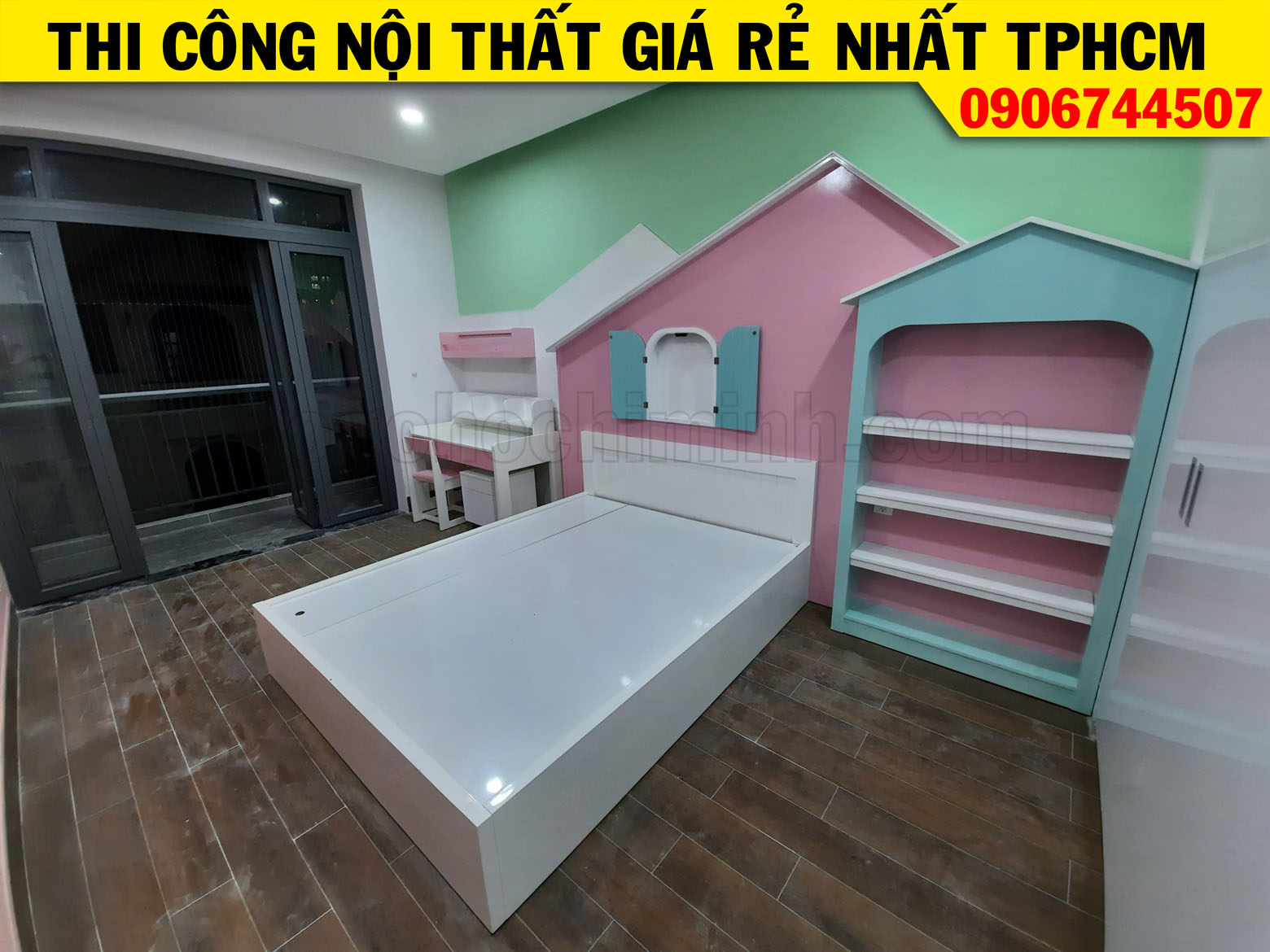 HÌNH ẢNH THỰ TẾ SAU THI CÔNG HOÀN THIỆN PHÒNG NGỦ BÉ