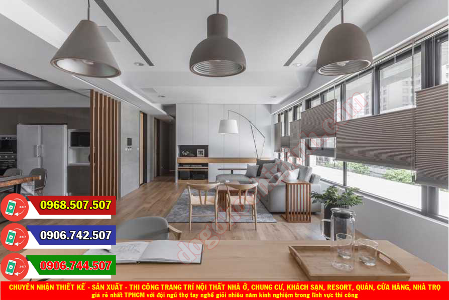 Thi công đồ gỗ nội thất nhà ở giá rẻ nhất tại Bình Khánh TPHCM