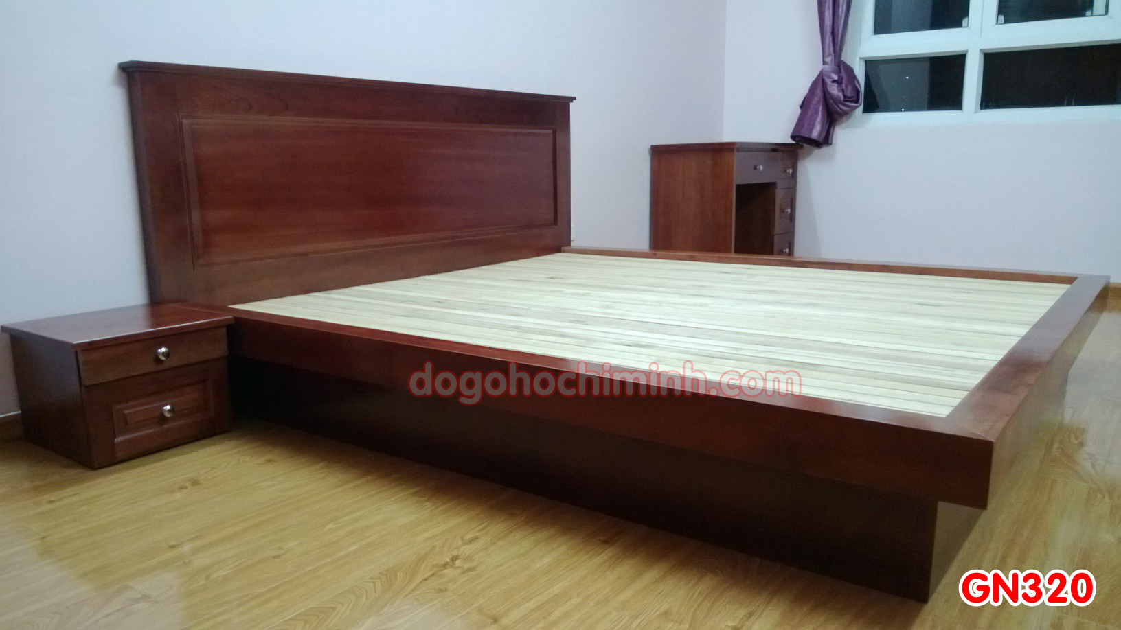 Giường ngủ gỗ đẹp cao cấp giá rẻ GN320