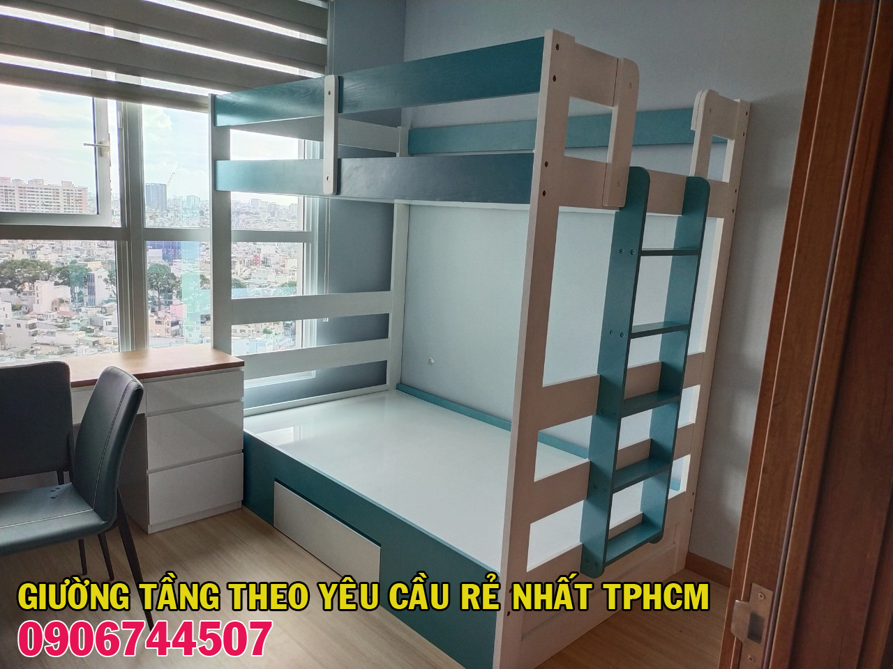 Đóng giường 2 tầng theo yêu cầu tại Quận Phú Nhuận - TPHCM 2021