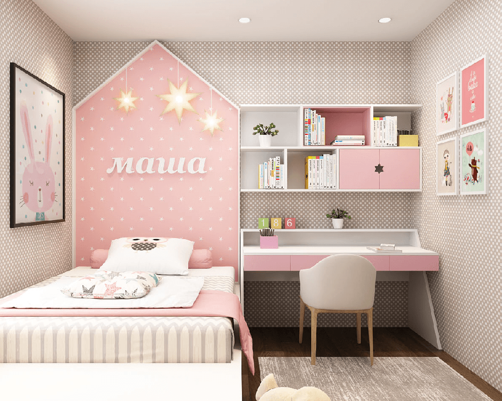 Mẫu thiết kế phòng ngủ bé gái đẹp hiện đại giá rẻ tại tphcm