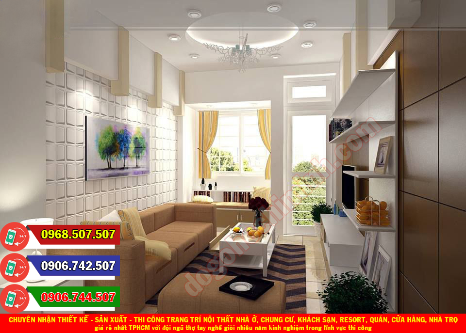 Thi công đồ gỗ nội thất nhà ở giá rẻ nhất tại Quận Tân Bình TPHCM