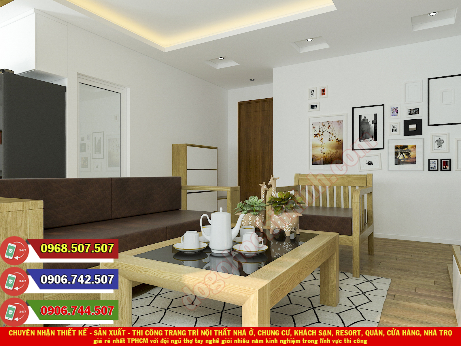 Thi công đồ gỗ nội thất nhà ở giá rẻ nhất tại Tam Bình TPHCM
