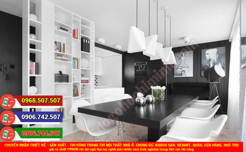 Thi công đồ gỗ nội thất nhà ở giá rẻ nhất tại Tân Thuận Đông TPHCM