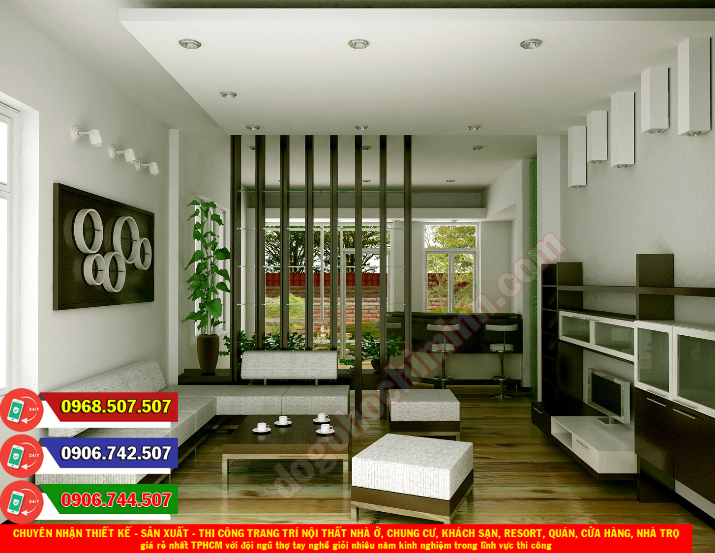 Thi công đồ gỗ nội thất nhà ở giá rẻ nhất tại Phú Thạnh TPHCM