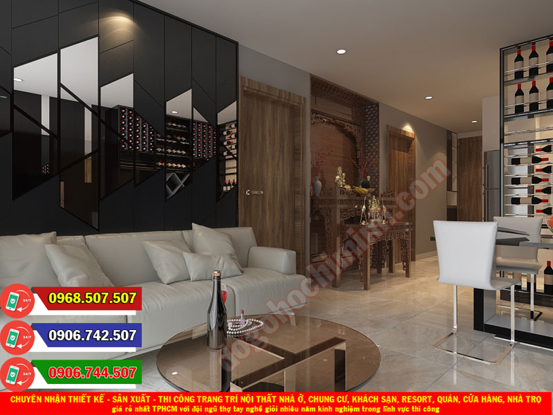 Thi công đồ gỗ nội thất chung cư giá rẻ nhất Quận Thủ Đức TPHCM