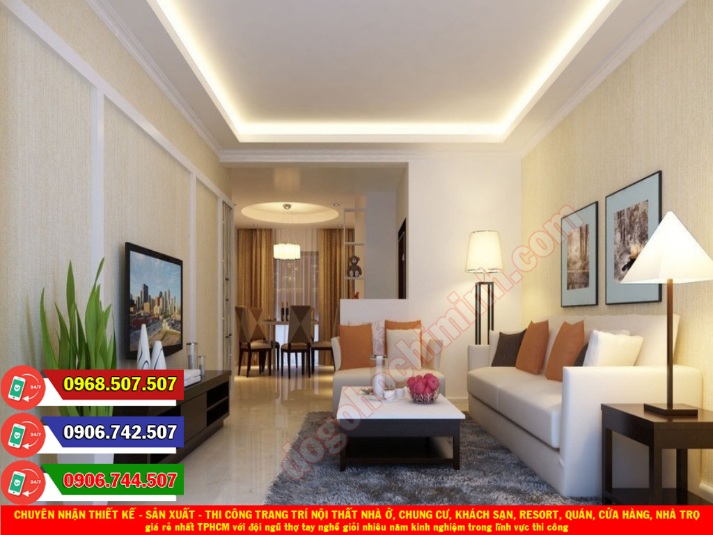 Thi công đồ gỗ nội thất chung cư giá rẻ nhất tại Tân Định TPHCM