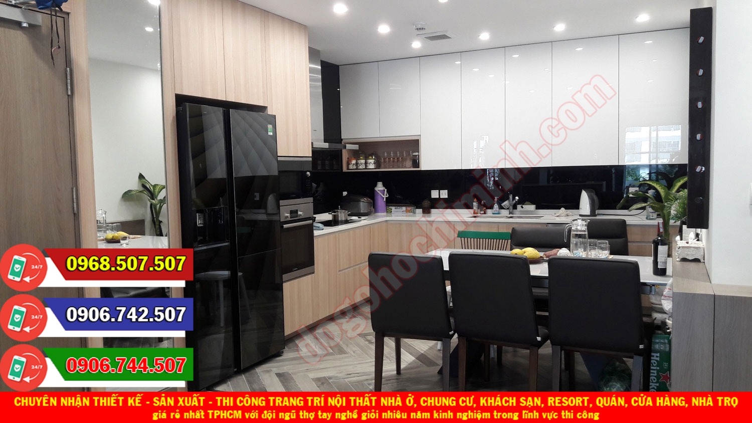 Thi công đồ gỗ nội thất chung cư giá rẻ nhất Tăng Nhơn Phú A TPHCM