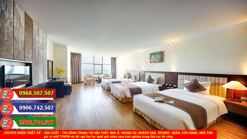 Thi công đồ gỗ nội thất khách sạn resort giá rẻ nhất Phú Nhuận TPHCM