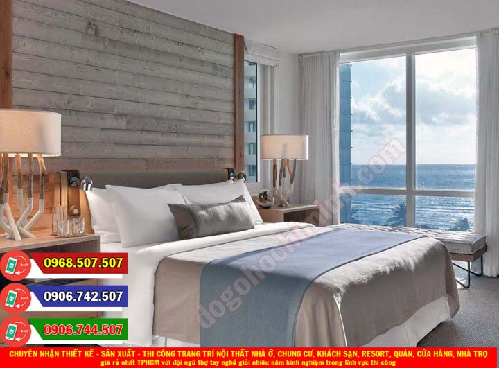 Thi công đồ gỗ nội thất khách sạn resort giá rẻ nhất Bình Chánh TPHCM
