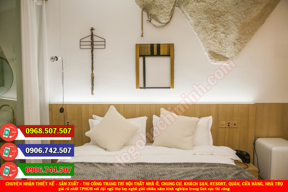 Thi công đồ gỗ nội thất khách sạn resort giá rẻ nhất Long Bình TPHCM