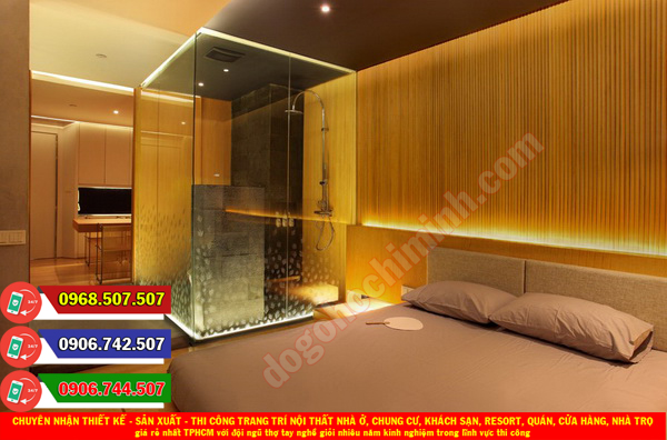 Thi công đồ gỗ nội thất khách sạn resort giá rẻ nhất Phước Bình TPHCM