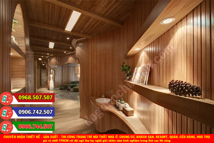 Thi công đồ gỗ nội thất khách sạn resort giá rẻ nhất An Phú TPHCM