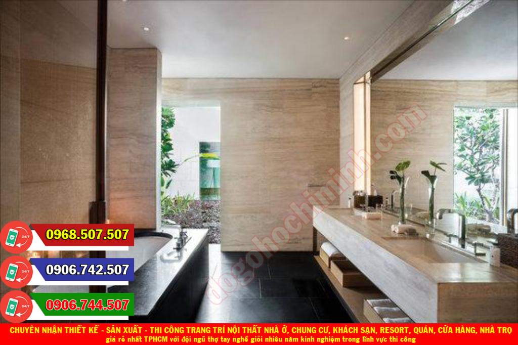 Thi công đồ gỗ nội thất khách sạn resort giá rẻ nhất An Khánh TPHCM