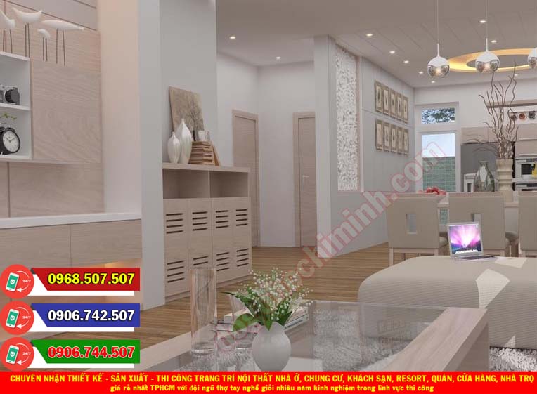 Thi công đồ gỗ nội thất khách sạn resort giá rẻ nhất Phú Thạnh TPHCM
