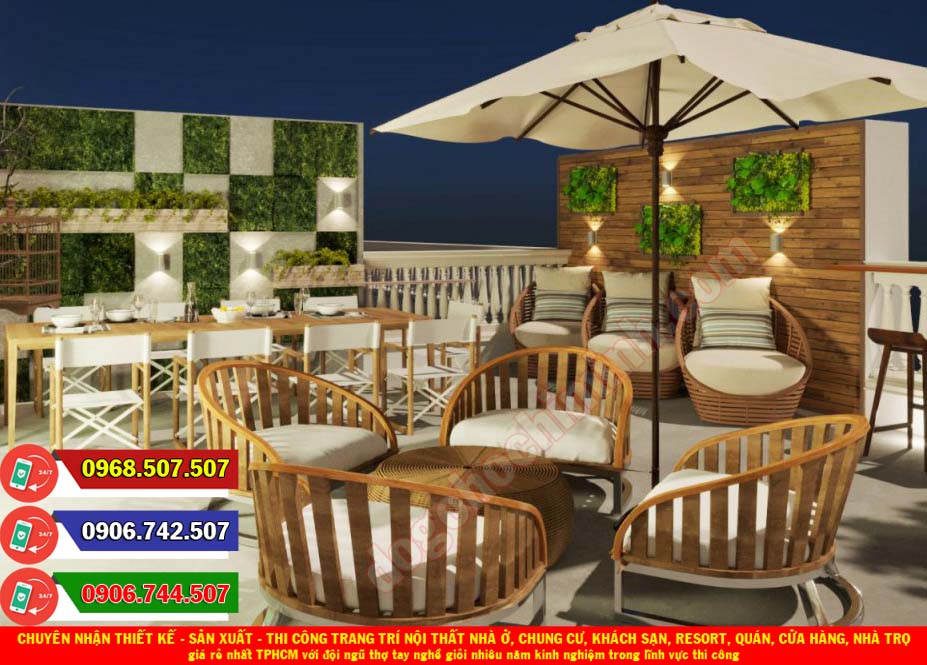 Thi công đồ gỗ nội thất khách sạn resort giá rẻ nhất Phú Trung TPHCM