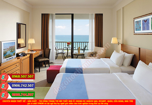 Thi công đồ gỗ nội thất khách sạn resort giá rẻ nhất Trung Lập TPHCM