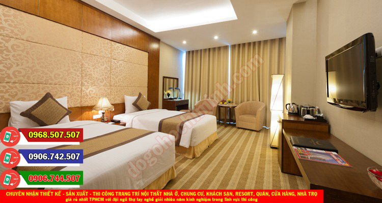 Thi công đồ gỗ nội thất khách sạn resort giá rẻ nhất Linh Trung TPHCM