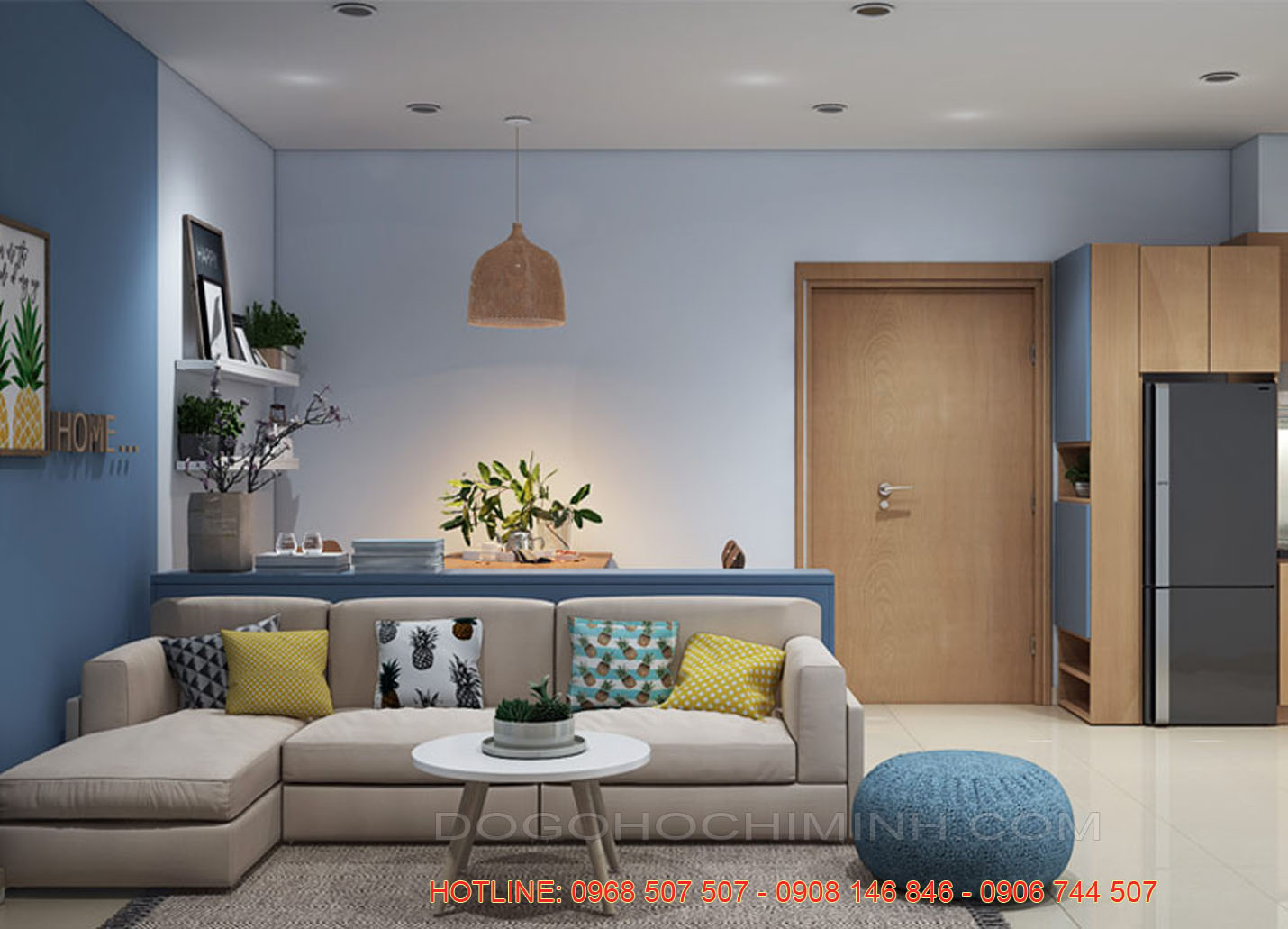 Thiết kế nội thất chung cư hiện đại đẹp nhất giá rẻ tại TPHCM