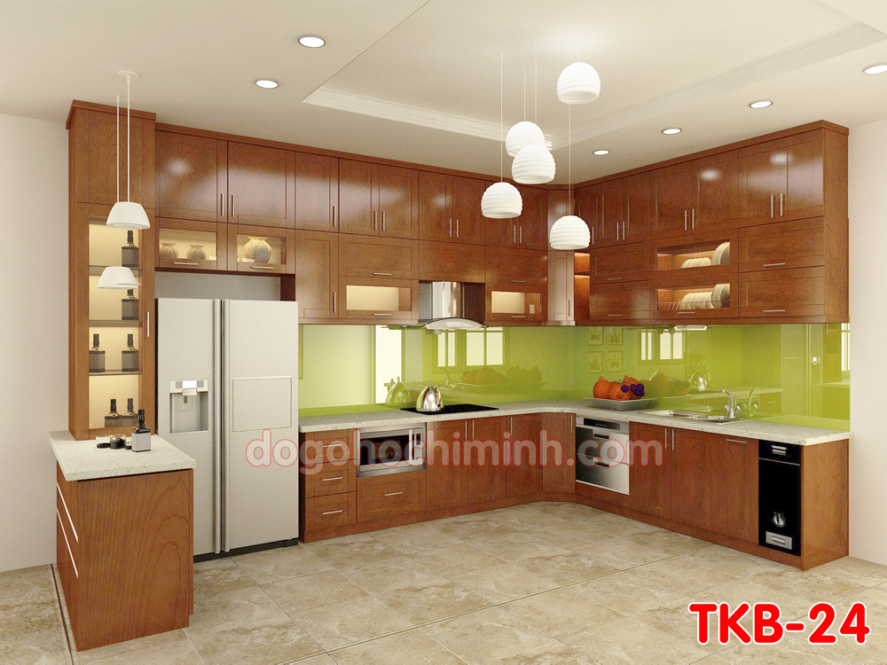Tủ kệ bếp cao cấp đẹp TKB24