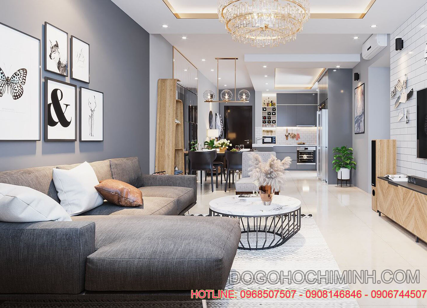 Thiết kế nội thất căn hộ chung cư giá rẻ đẹp nhất TpHCM
