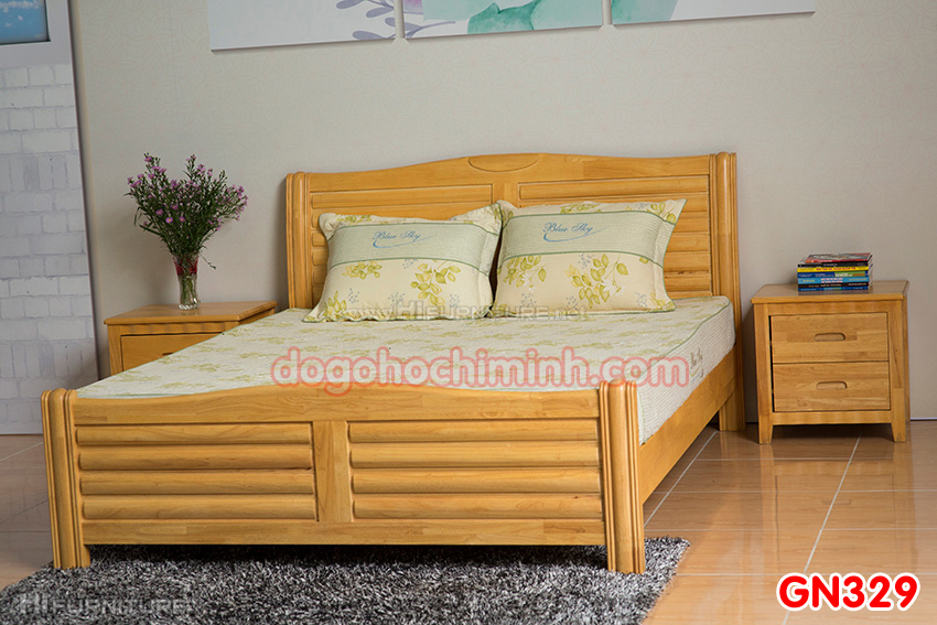 Giường ngủ gỗ đẹp cao cấp giá rẻ GN329