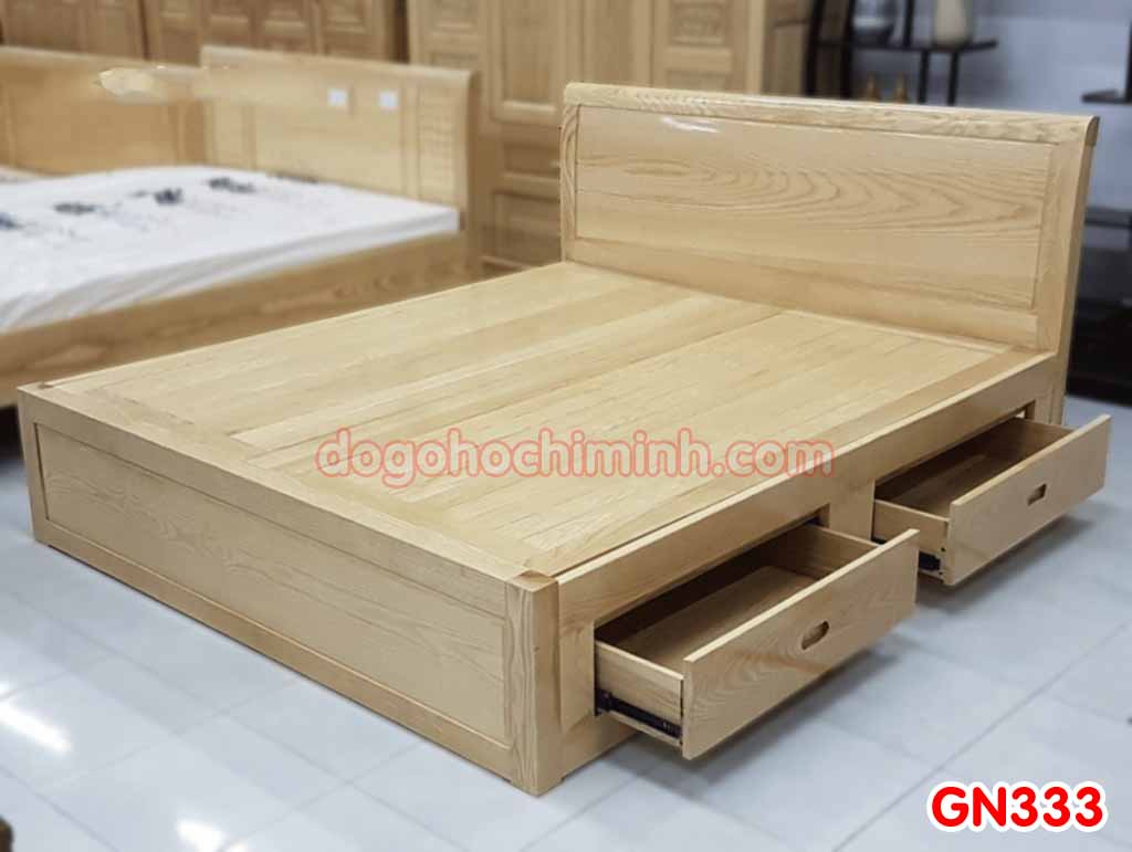 Giường ngủ gỗ đẹp cao cấp giá rẻ GN333